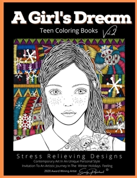 Paperback A Girls Dream Teen Coloring Books Vol.2 Book