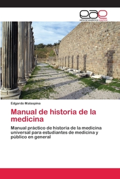 Paperback Manual de historia de la medicina [Spanish] Book