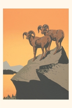 Paperback Vintage Journal Big Horn Sheep on Rocks Book
