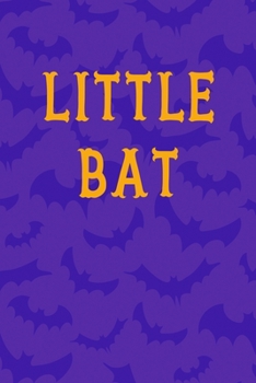 Little Bat: Notebook Journal Composition Blank Lined Diary Notepad 120 Pages Paperback Purple Bat K