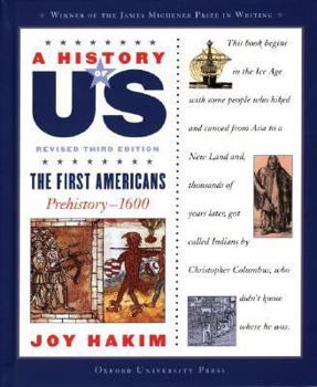 Hardcover A History of Us: The First Americans: Prehistory-1600a History of Us Book One Book