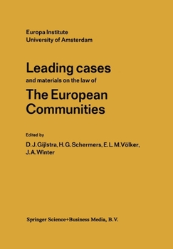 Leading Cases and Materials on the Law of the European Communities