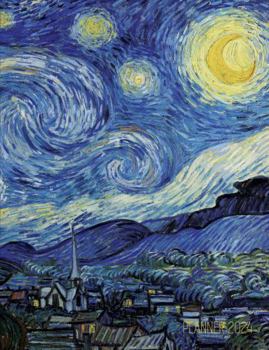 Paperback Vincent van Gogh Planner 2024: Starry Night Planner Organizer January-December (12 Months) Post-Impressionism Art Book
