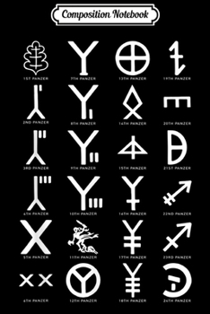 Composition Notebook: Panzer Divisions WW2 German Tanks Insignia Gift Journal/Notebook Blank Lined Ruled 6x9 100 Pages