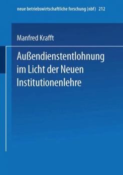 Paperback Außendienstentlohnung Im Licht Der Neuen Institutionenlehre [German] Book