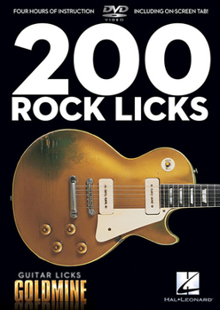 DVD 200 Rock Licks: Guitar Licks Goldmine Book