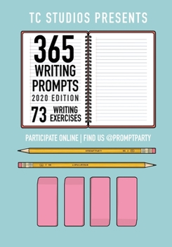 Paperback 365 Writing Prompts: 2020 Edition Book