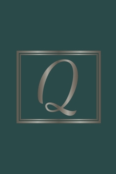 Paperback Q: Initial Monogram Letter Q College Ruled Notebook. Personalized Medium Lined Journal & Diary for Writing & Note Taking Book
