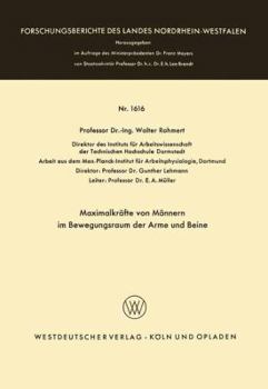 Maximalkrafte Von Mannern Im Bewegungsraum Der Arme Und Beine