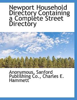 Paperback Newport Household Directory Containing a Complete Street Directory Book