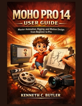 Paperback Moho Pro 14 User Guide: Master Animation, Rigging, and Motion Design from Beginner to Pro Book