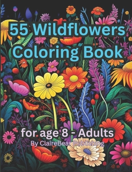 Paperback 55 Wildflowers Coloring Book