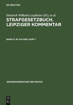 Hardcover §§ 110-145d (Großkommentare der Praxis) (German Edition) [German] Book