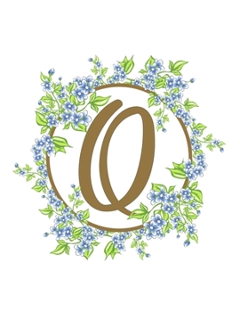 Paperback Q: Beautiful Monogram Initial Q Notebook - Lined Writing Notebook Journal 8.5" x 11" with 120 Pages Book