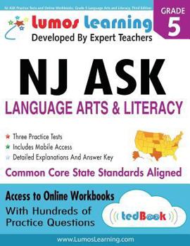 Paperback NJ ASK Practice Tests and Online Workbooks: Grade 5 Language Arts and Literacy, Third Edition: Common Core State Standards, NJASK 2014 Book