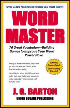 Paperback Word Master: 76 Great Vocabulary- Building Games to Improve Your Word Power Now Book