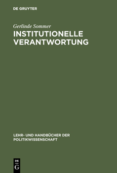 Hardcover Institutionelle Verantwortung [German] Book