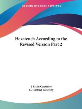 Paperback Hexateuch According to the Revised Version Part 2 Book