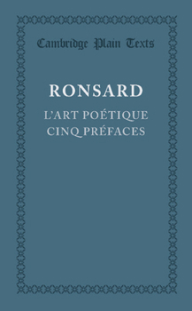 L'Art Poetique Cinq Prefaces