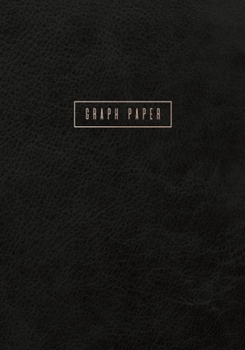 Paperback Graph Paper: Executive Style Composition Notebook - Black Leather Style, Softcover - 7 x 10 - 100 pages (Office Essentials) Book