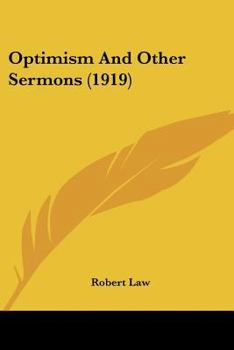 Paperback Optimism And Other Sermons (1919) Book
