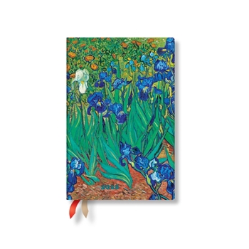 Paperblanks 2026 Van Gogh's Irises Van Gogh's Irises 12-Month Planner Mini Horizontal Elastic Band 160 Pg 100 GSM