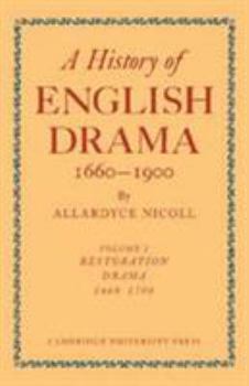 Hardcover A History of English Drama 1660-1900: Volume 5, Late Nineteenth Century Drama 1850-1900 Book