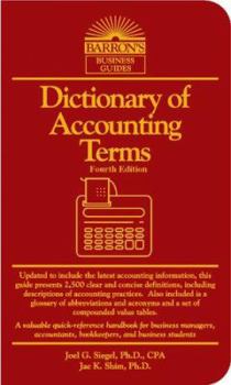 Vinyl Bound Dictionary of Accounting Terms (Barron's Business Guides) Book