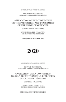 Reports of Judgments, Advisory Opinions and Orders 2020: Application of the Convention on the Prevention and Punishment of the Crime of