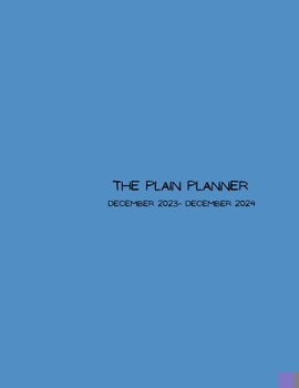 Paperback The Plain Planner: December 2023- December 2024 Book