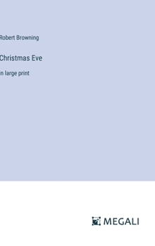 Hardcover Christmas Eve: in large print Book