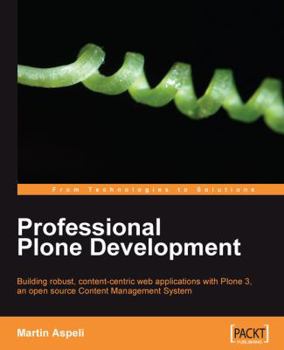 Paperback Professional Plone Development Book