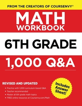 Paperback 6th Grade Math Workbook Book