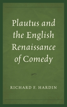 Paperback Plautus and the English Renaissance of Comedy Book