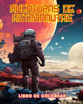 Paperback Aventuras de astronautas - Libro de colorear - Colección artística de diseños espaciales: Aumente su creatividad y relájese explorando el espacio exte [Spanish] Book