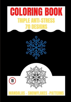 Paperback Coloring Book: Triple Anti Stress Book