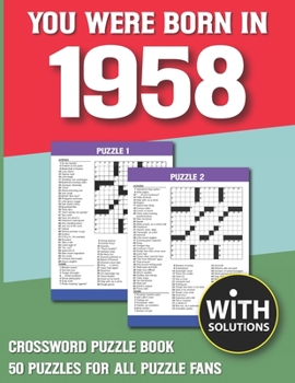 Paperback Crossword Puzzle Book For Adults: Puzzle Book For Enjoying Leisure Time With Solution [Large Print] Book