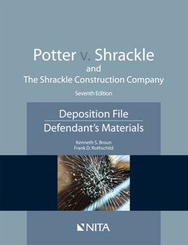 Paperback Potter V. Shrackle and the Shrackle Construction Company: Deposition File, Defendant''s Materials Book