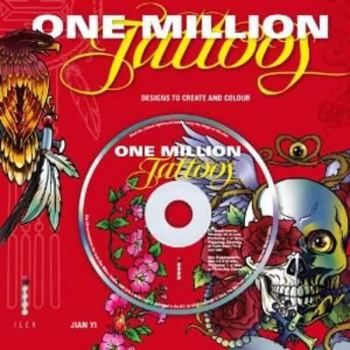 Hardcover One Million Tattoos: Designs to Create and Color. Jian Yi with Andrew James Book