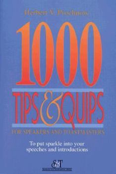 Paperback One Thousand Tips and Quips for Speakers and Toastmasters Book