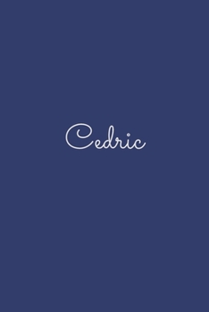 Cedric: notebook with the name on the cover, elegant, discreet, official notebook for notes, dot grid notebook,