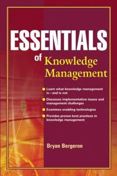 Paperback Essentials of Knowledge Management Book