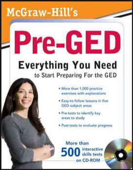 Paperback McGraw-Hill's Pre-GED: Everything You Need to Start Preparing for the GED [With CDROM] Book