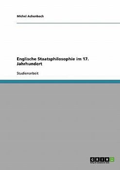 Paperback Englische Staatsphilosophie im 17. Jahrhundert [German] Book