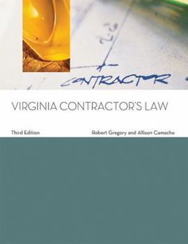 Paperback Virginia Contractor's Law Book