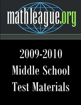 Paperback Middle School Test Materials 2009-2010 Book