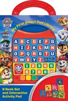 Hardcover Nickelodeon Paw Patrol: My First Smart Pad Library 8-Book Set and Interactive Activity Pad Sound Book Set [With Battery] Book