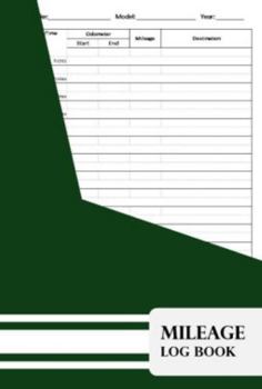 Paperback Mileage Log Book: Auto mileage journal Book