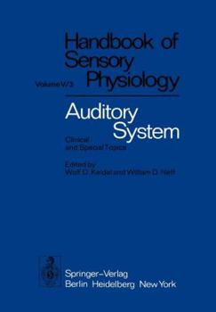 Paperback Auditory System: Clinical and Special Topics Book