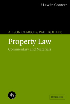Paperback Property Law: Commentary and Materials Book